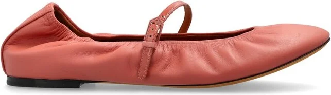 Lanvin Buckle-Strap Ballet Flats
