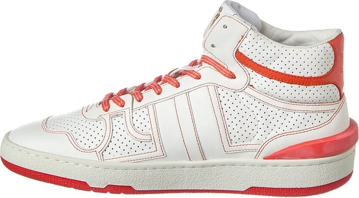 Lanvin Clay Leather High-Top Sneaker - Image 2