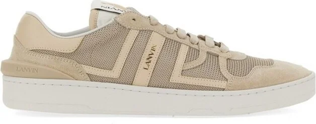 Lanvin Clay Mesh Lace-Up Sneakers
