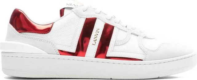 Lanvin Clay Mesh Panelled Sneakers