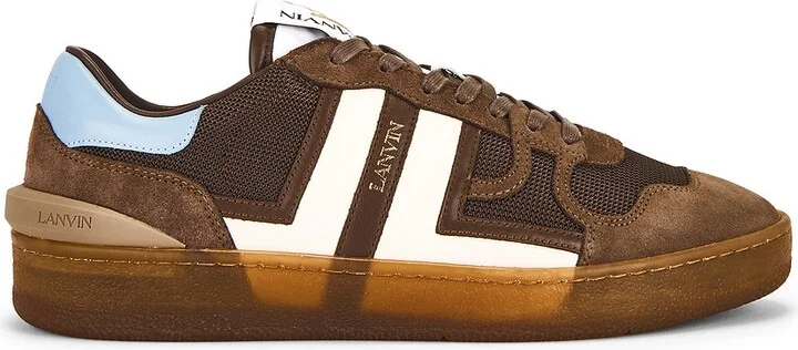 Lanvin Clay Sneakers With Translucid Sole in Brown