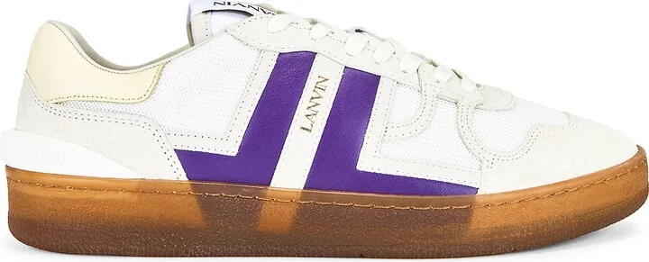 Lanvin Clay Sneakers With Translucid Sole in White