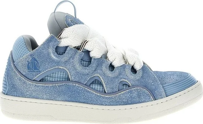 Lanvin Curb Denim Sneakers