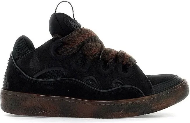 Lanvin Curb Lace-Up Sneakers