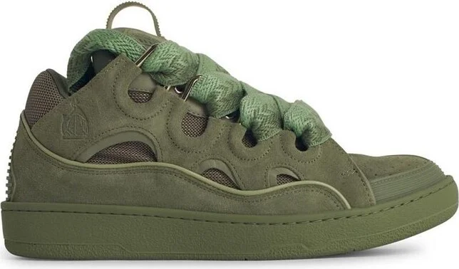 Lanvin Curb Lace-Up Sneakers