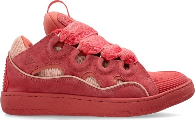 Lanvin Curb Lace-Up Sneakers