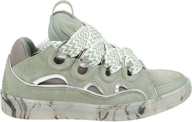 Lanvin Curb Lace-Up Sneakers