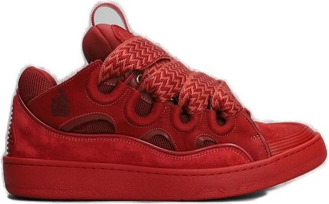 Lanvin Curb Lace-Up Sneakers