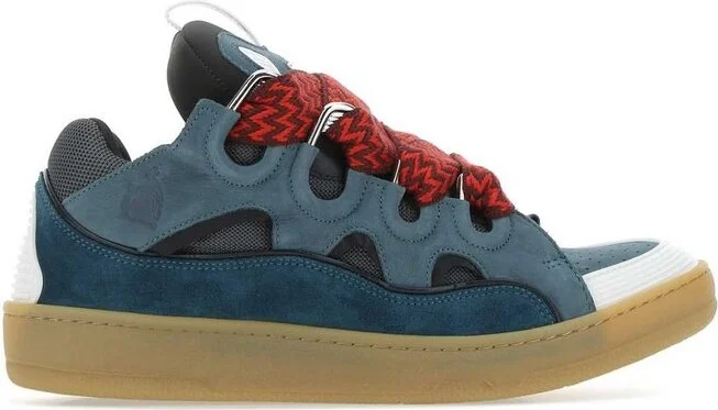 Lanvin Curb Lace-Up Sneakers