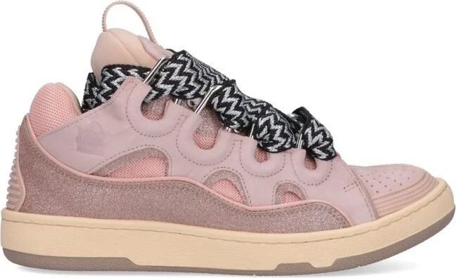 Lanvin Curb Lace-Up Sneakers