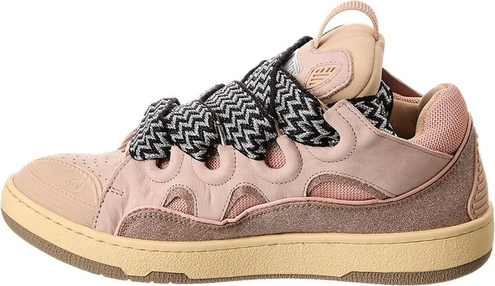 Lanvin Curb Leather & Mesh Sneaker - Image 2