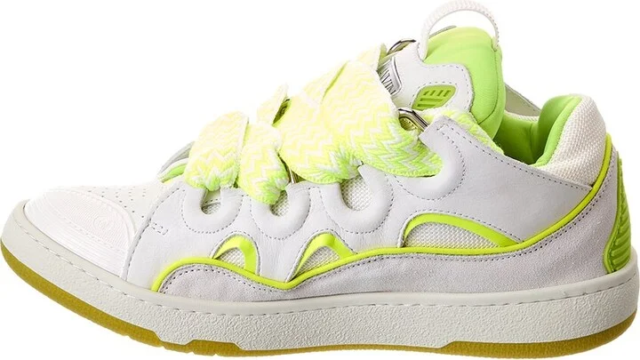 Lanvin Curb Leather & Mesh Sneaker - Image 2