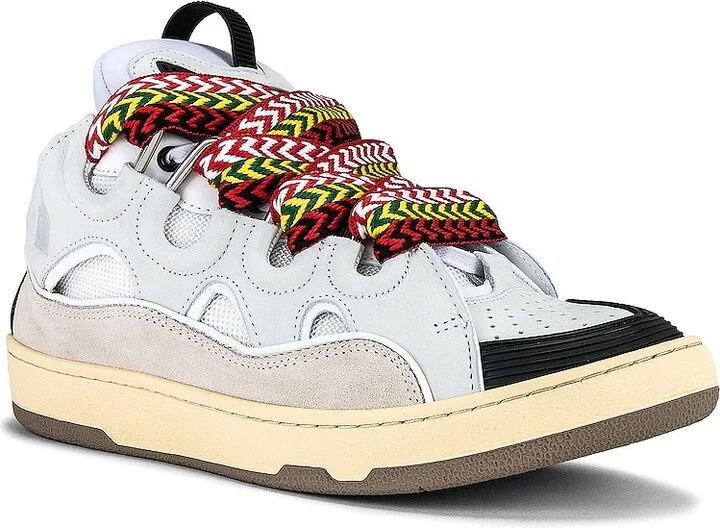 Lanvin Curb Sneaker in White - Image 2