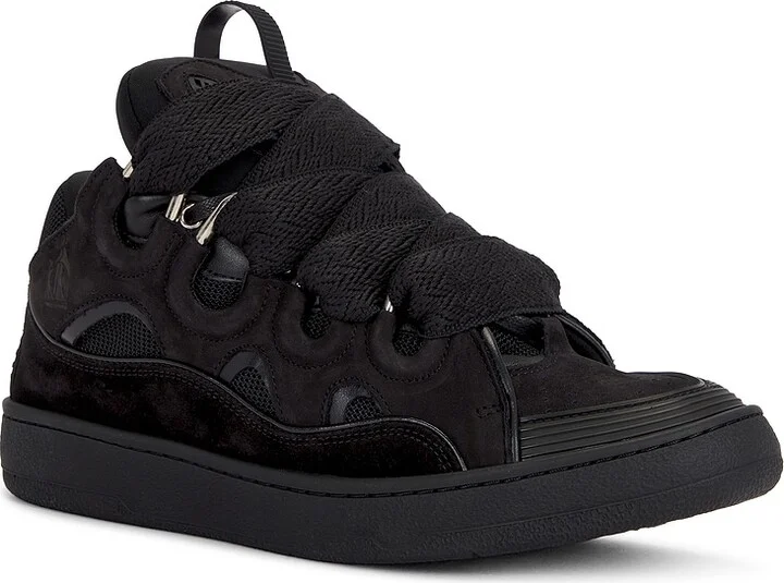 Lanvin Curb Sneakers in Black - Image 2