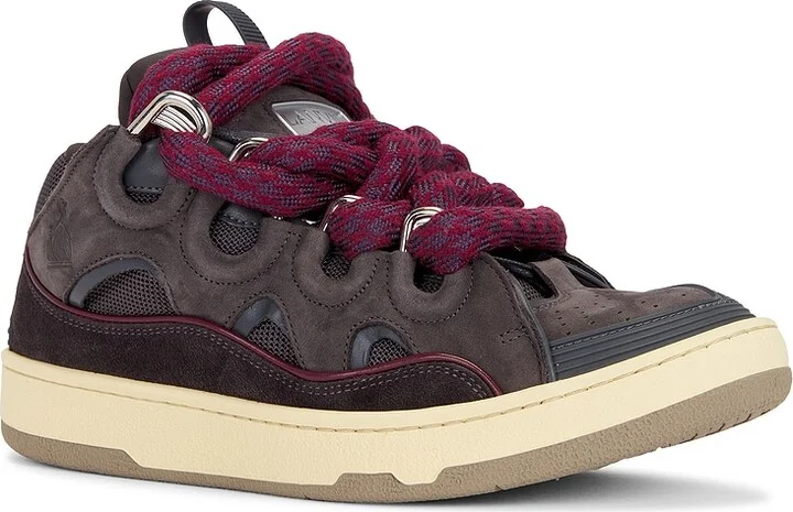 Lanvin Curb Sneakers in Charcoal - Image 2