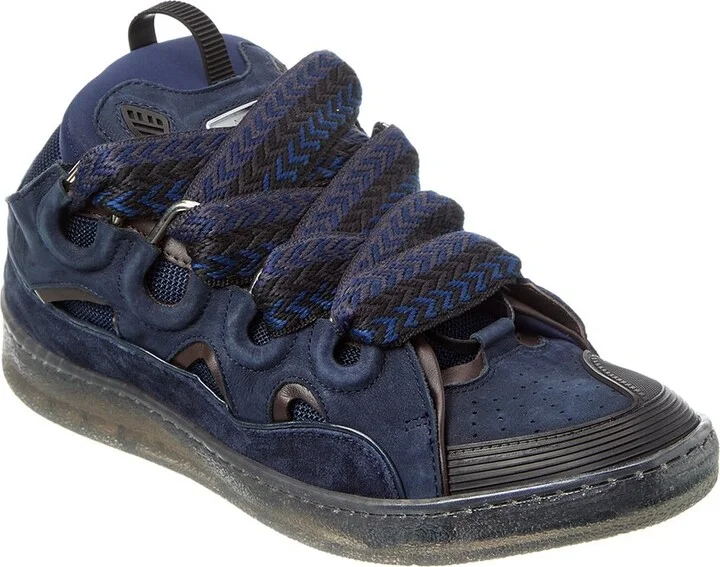 Lanvin Curb Suede Sneaker