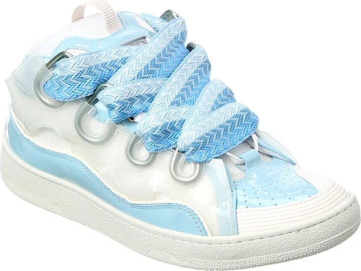 Lanvin Curb Vinyl & Mesh Sneaker