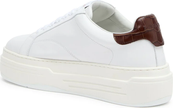 Lanvin DDB0 Flatform Leather Sneakers - Image 2