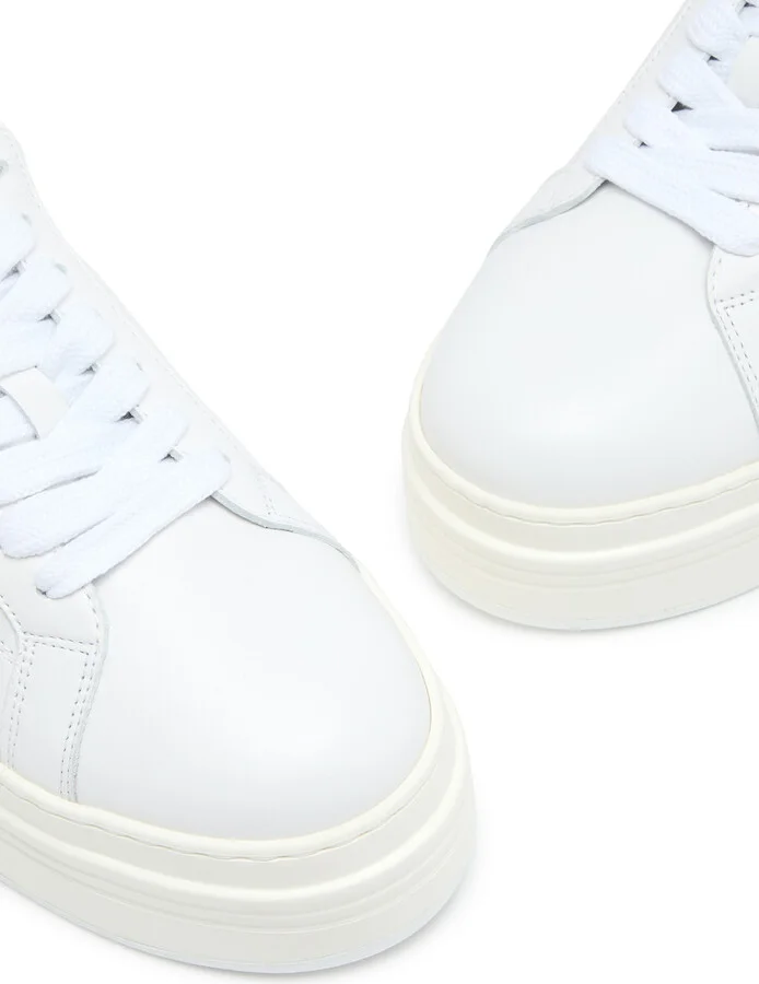 Lanvin DDB0 Flatform Leather Sneakers - Image 3