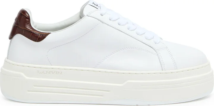 Lanvin DDB0 Flatform Leather Sneakers