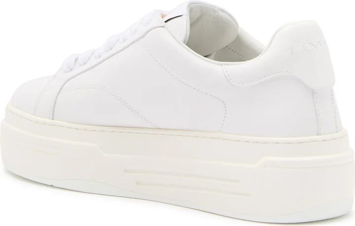 Lanvin DDB0 Leather Flatform Sneakers - Image 2