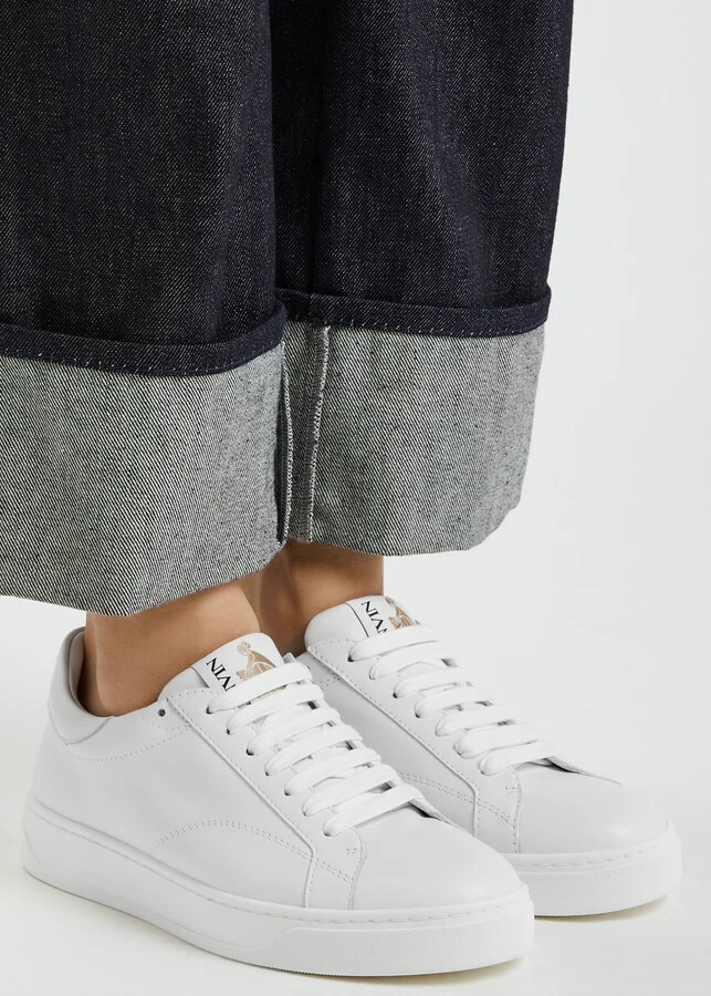 Lanvin Ddb0 Leather Sneakers - Image 5