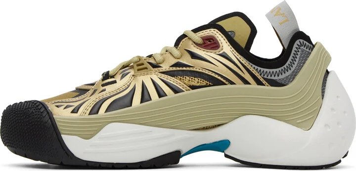 Lanvin Gold Flash-X Sneakers - Image 3
