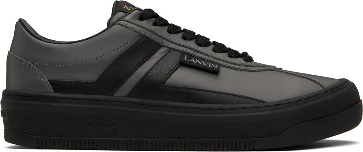Lanvin Gray & Black 'Cash by Lanvin' Sneakers