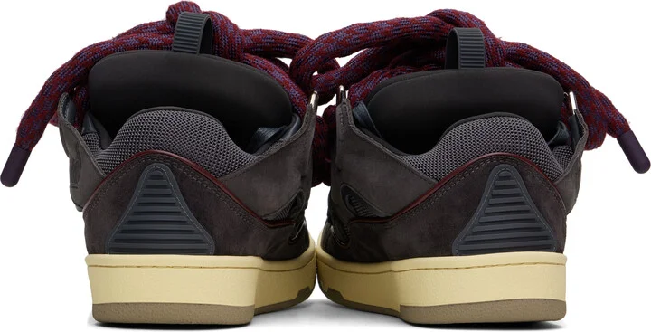 Lanvin Gray Curb Sneakers - Image 2