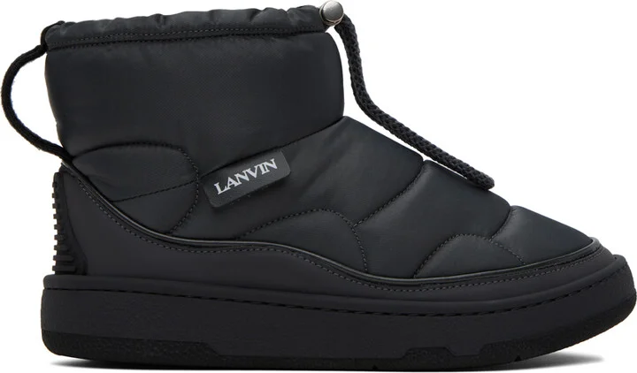 Lanvin Gray Curb Snow Boots
