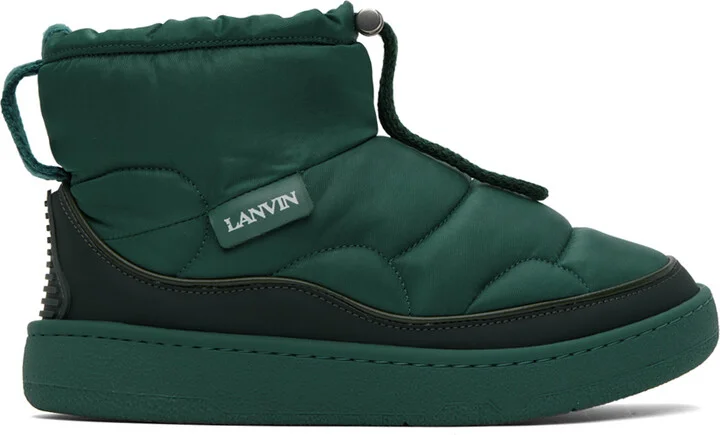 Lanvin Green Curb Snow Boots
