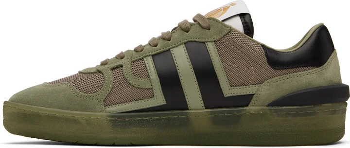 Lanvin Khaki Clay Mesh Sneakers - Image 3