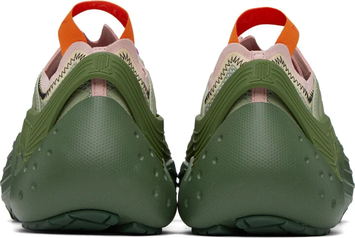 Lanvin Khaki Flash-X Sneakers - Image 2