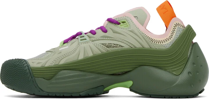 Lanvin Khaki Flash-X Sneakers - Image 3