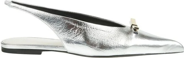 Lanvin Laminated Crinkled Finish Ballerina Shoes