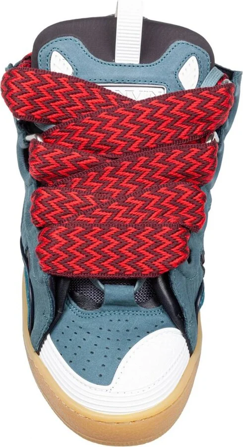 Lanvin Leather Curb Sneakers - Image 3