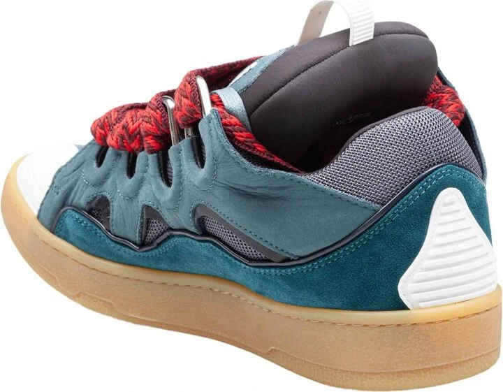 Lanvin Leather Curb Sneakers - Image 4