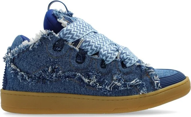 Lanvin Leather Curb Sneakers