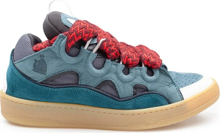 Lanvin Leather Curb Sneakers