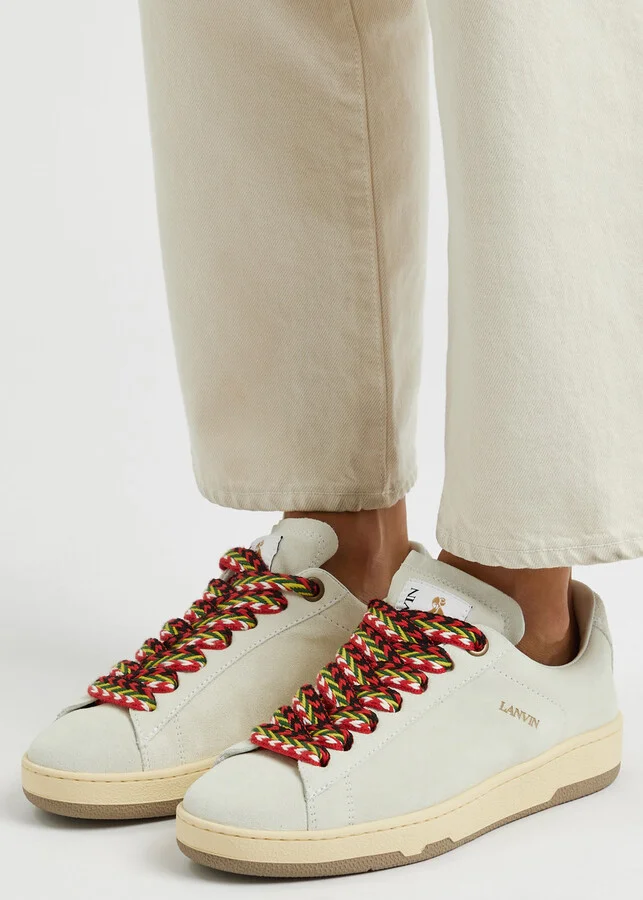 Lanvin Lite Curb Suede Sneakers - Image 5