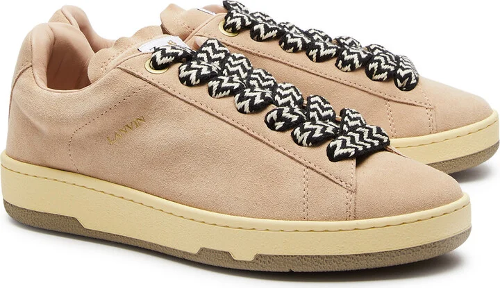 Lanvin Lite Curb Suede Sneakers - Image 6