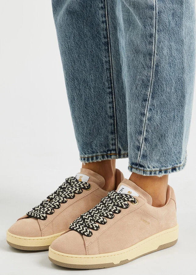 Lanvin Lite Curb Suede Sneakers - Image 9