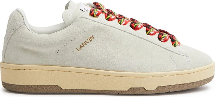 Lanvin Lite Curb Suede Sneakers