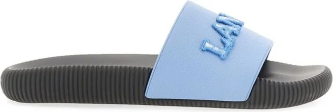 Lanvin Logo Detailed Slip-On Slides