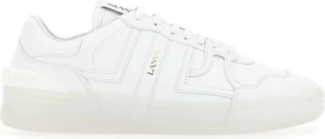 Lanvin Logo Patch Lace-Up Sneakers