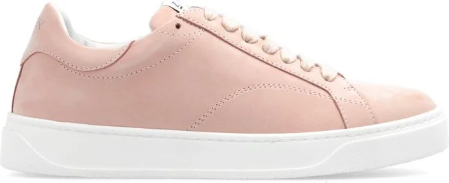 Lanvin Logo Patch Lace-Up Sneakers