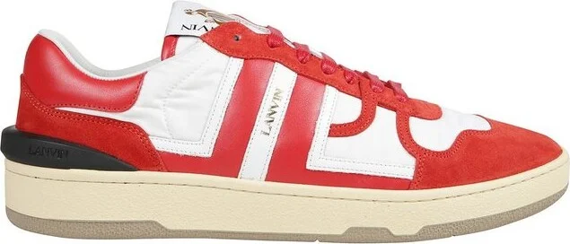 Lanvin Logo Printed Lace-Up Sneakers