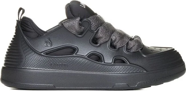Lanvin Logo Printed Lace-Up Sneakers