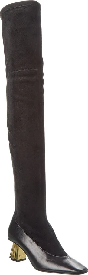 Lanvin M&E Suede Over-The-Knee Boot