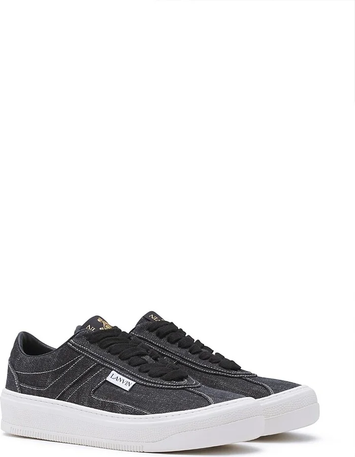 Lanvin Men's Cash Sneakers in Denim